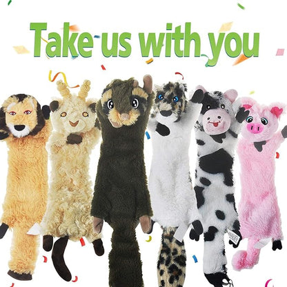 SHARLOVY Dog Squeaky Toy No Stuffing 6 Pack, Dog Toys Crinkle - Image 7