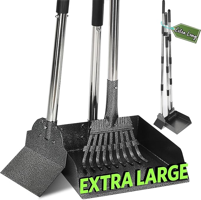 T2Y Pooper Scooper, Long Handle Dog Pooper Scooper, Adjustable Stainless Steel by T2Y