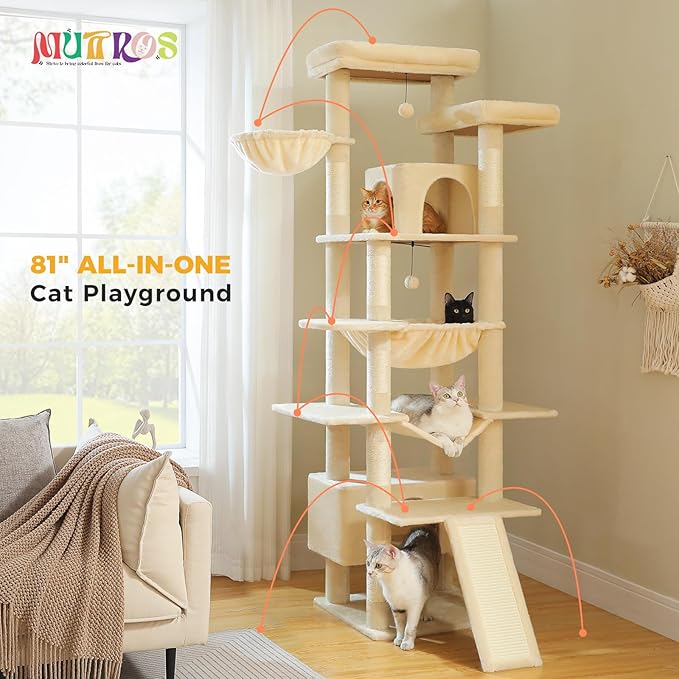 MUTTROS 81" Heavy Duty Cat Tree - Image 2