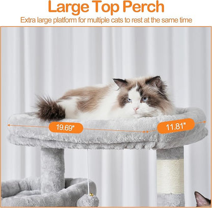 Heybly Cat Tree, 71-Inch-Tall Tower - Image 4
