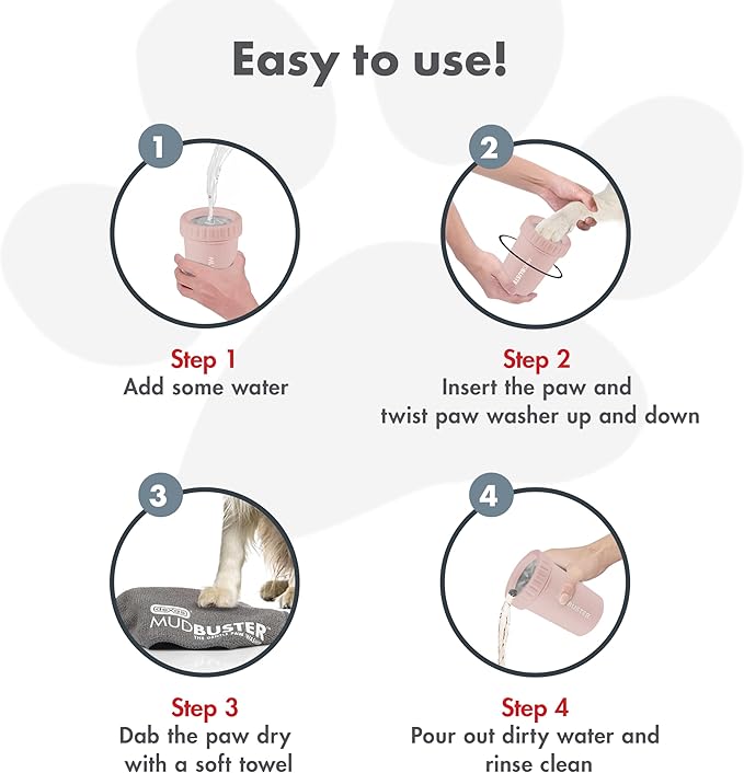 Dexas MudBuster Medium Dog Paw Cleaner, Fits 1.5"-2.5" Wide Paws, Gentle - Image 4