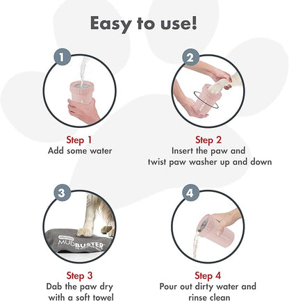 Dexas MudBuster Medium Dog Paw Cleaner, Fits 1.5"-2.5" Wide Paws, Gentle - Image 4