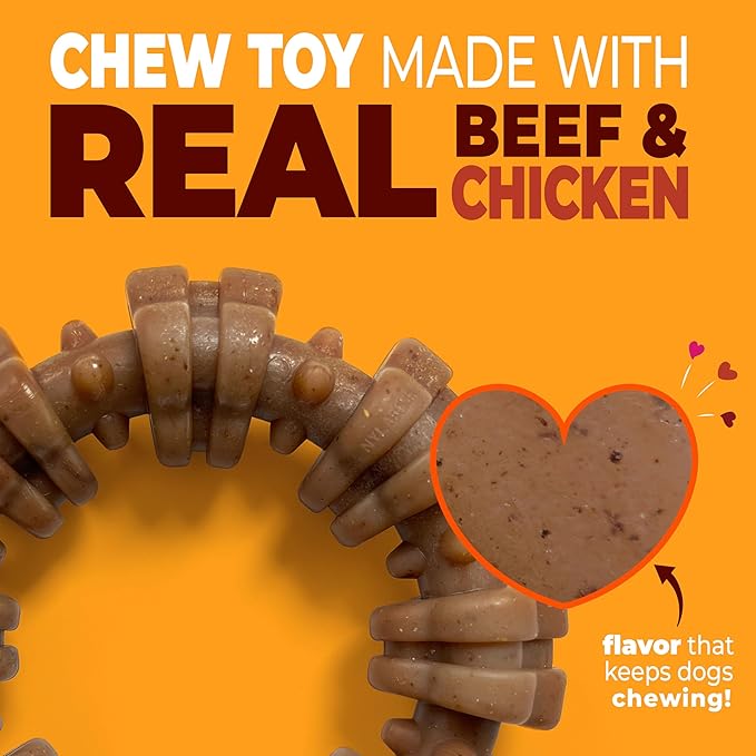 Nylabone Strong Chew Textured Ring Dog Toy Made - Image 2