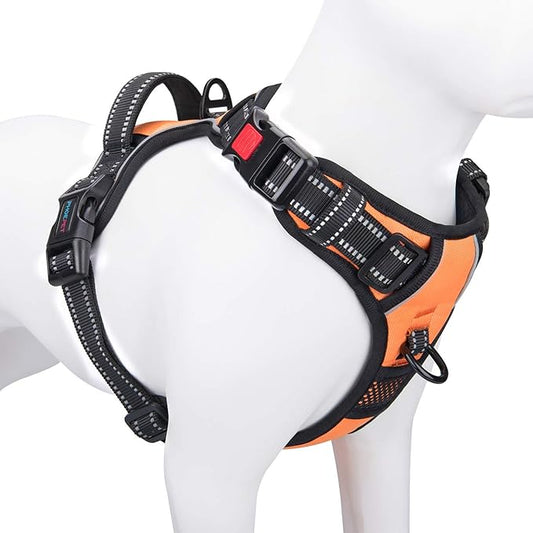 PHOEPET No Pull Dog Harnesses for Small Dogs Reflective Adjustable Front Clip by PHOEPET