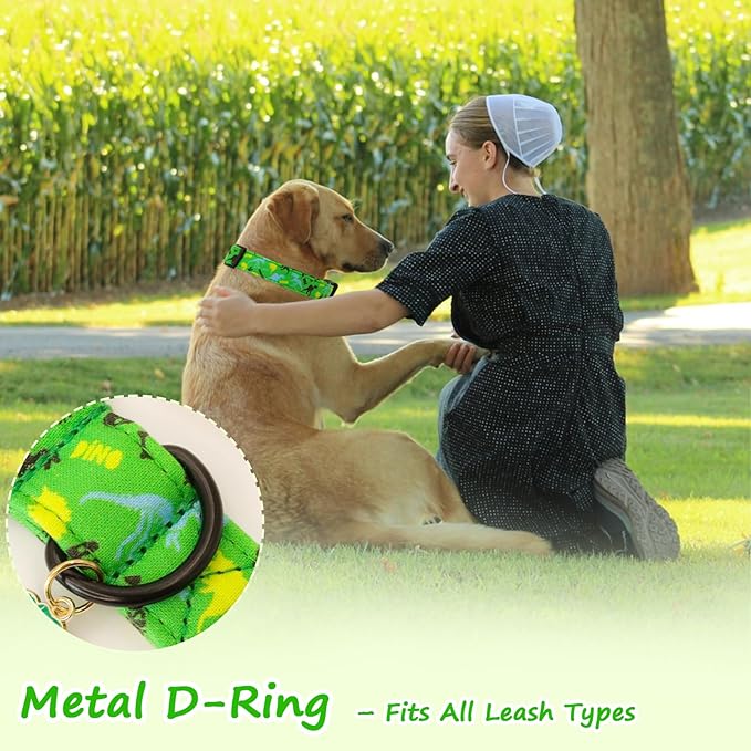 Dinosaur Dog Collar，Adjustable Cotton Boy Dog Collars - Image 5