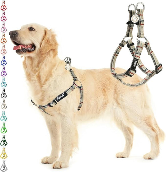 PUPTECK No Pull Dog Harness Soft Adjustable Basic Nylon Step in Puppy Vest by PUPTECK