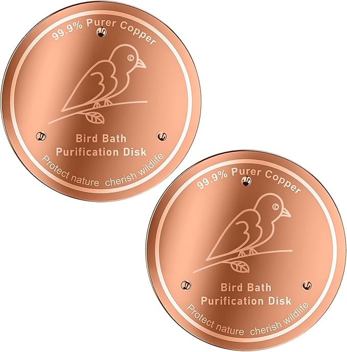 99.99% Pure Copper Cleaning Tray, 0.6mm 2-Piece Birdbath Copper Tray, equipped by Ptanexx