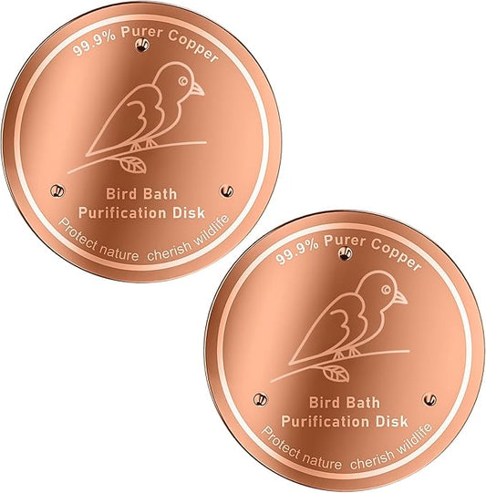 99.99% Pure Copper Cleaning Tray, 0.6mm 2-Piece Birdbath Copper Tray, equipped by Ptanexx