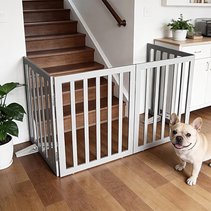 Dog Gate Indoor, Freestanding Dog Fence - Image 3
