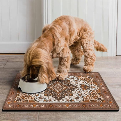 Pet Feeding Mat for Floors Waterproof Dog Mat for Food and Water Absorbent - Image 7