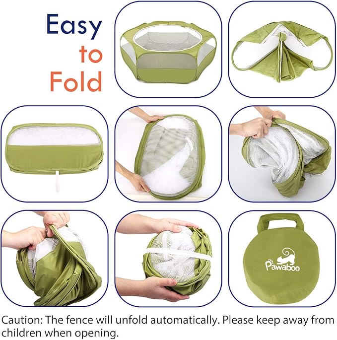 Pawaboo Small Animals Playpen, Waterproof Small Pet Cage Tent - Image 2