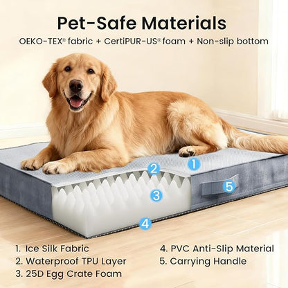 OhGeni Orthopedic Cooling Dog Bed - Image 5