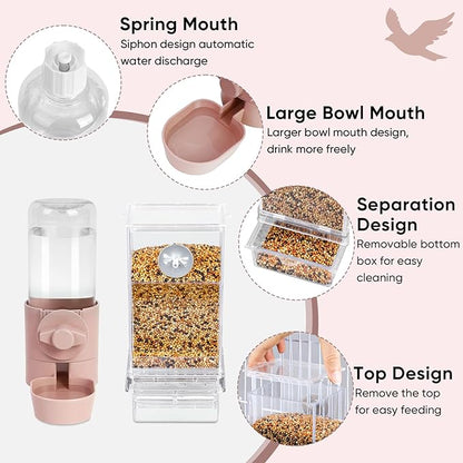lemtrflo No Mess Bird Feeder Water Dispenser Set, Bird Feeder - Image 5