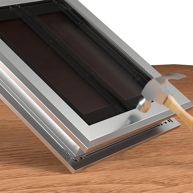 Aluminum French Large Dog Door, Strong Double Magnetic Flaps, - Image 4