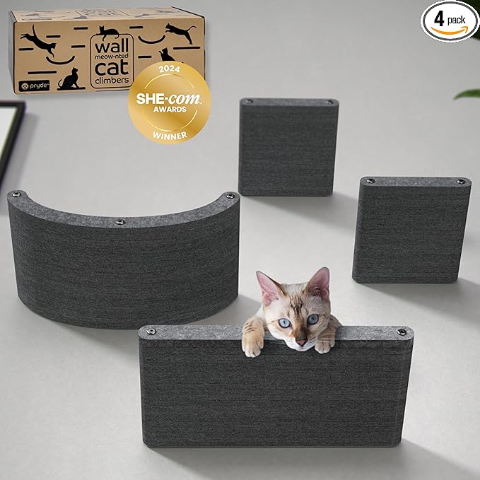 Wall Mounted Cat Shelves by Pryde Pets by PrydePets