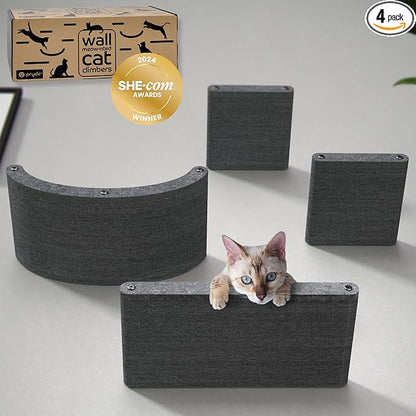 Wall Mounted Cat Shelves by Pryde Pets by PrydePets