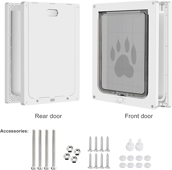 CEESC Dog Door for Pets Up to 20 lb, Weatherproof Pet Door for Cats and Dogs - Image 8