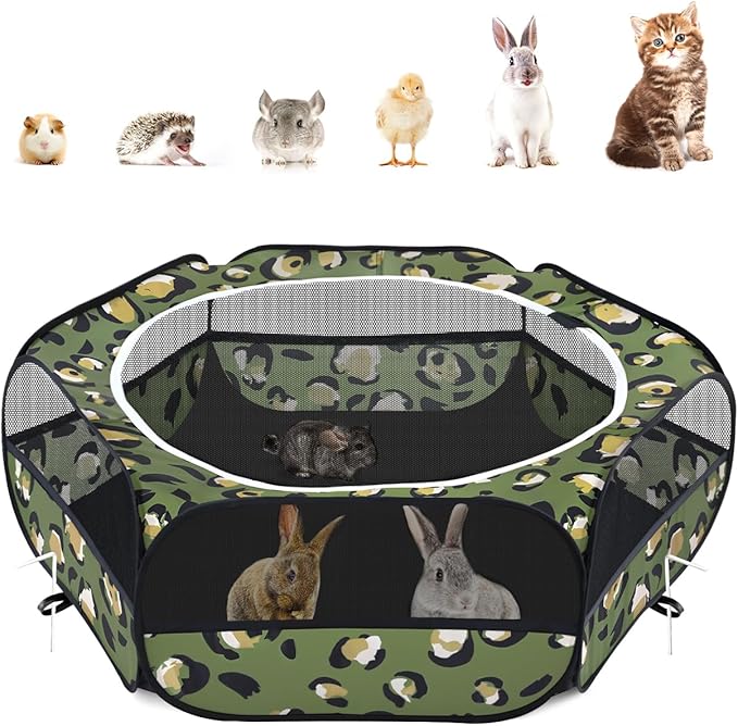 Pawaboo Small Animals Playpen, Waterproof Small Pet Cage Tent by Pawaboo