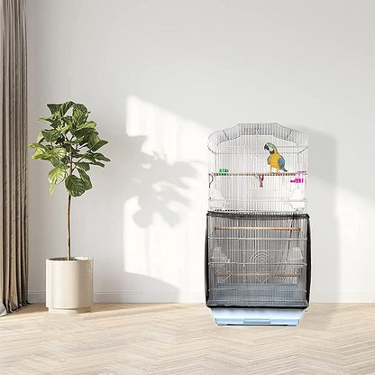 Universal Bird Cage Seed Catcher, Seed Catcher Guard Net Cover, Parrot Nylon - Image 5