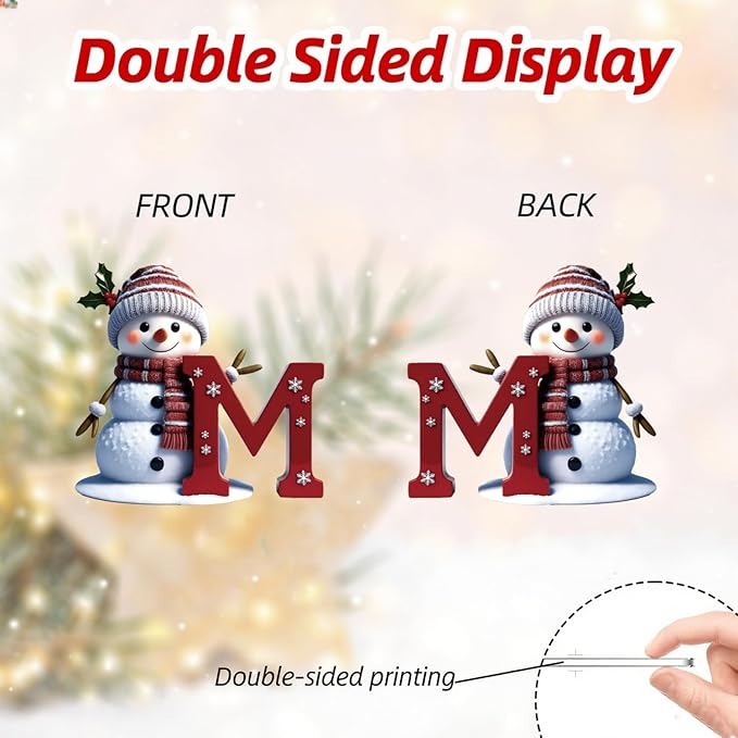 14 Pcs Christmas Snowman Ornaments Decorations Cute Snowman - Image 3