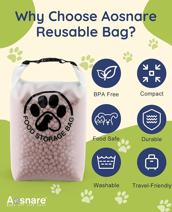 42 Cups Pet Food Storage Bag for Travel - Image 3