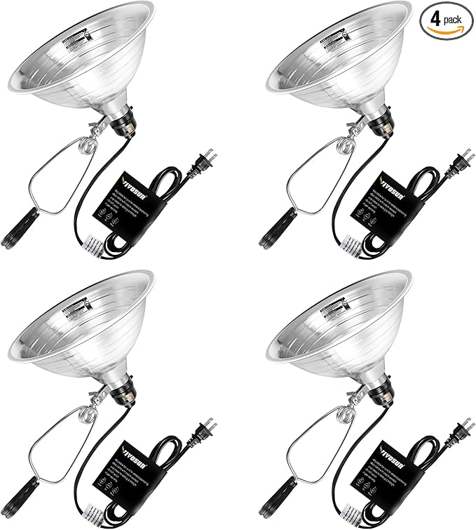 VIVOSUN 4 Pack Clamp Lamp Light by Unknown