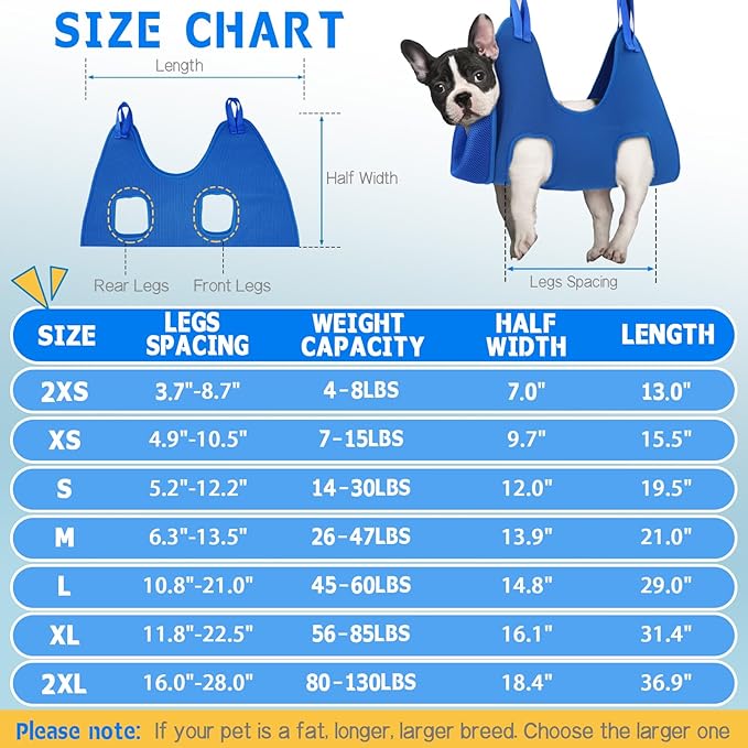 Supet Dog Grooming Hammock Harness - Image 7