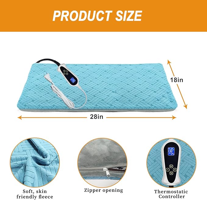 Dog Heating Pad 28x18in, Pet Heating Pad - Image 4