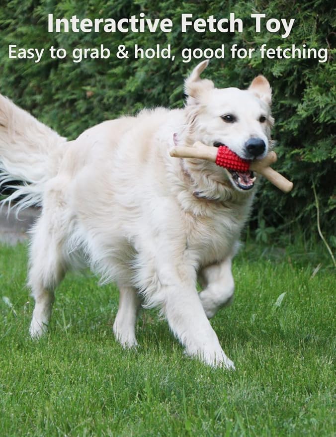 SCHITEC Dog Chew Toy for Aggressive Chewers, Tough Big Nylon & Rubber Teething - Image 5