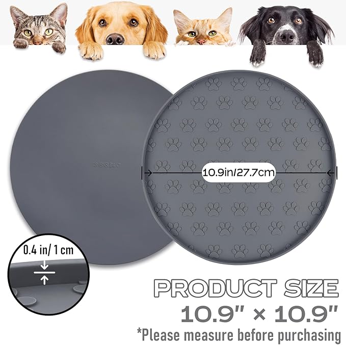 Pet Feeding Mats for Food and Water, Waterproof Anti-Slip Placemats for Dog Cat - Image 5