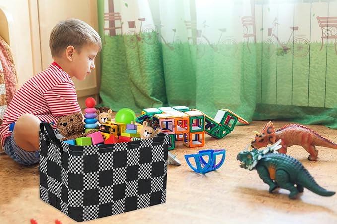 Essme Rectangular Boys Basket, Kids Storage Basket - Image 3