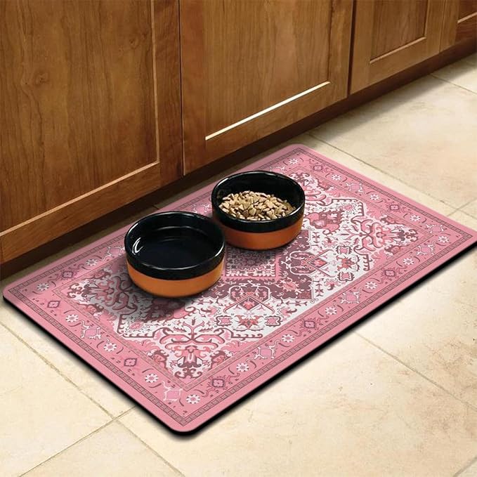 Pet Feeding Mat for Floors Waterproof Dog Mat for Food and Water Absorbent - Image 8
