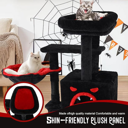 Gothic Cat Tree for Indoor Cats Large Adult, 40.5" Goth Cat Trees Tower - Image 7