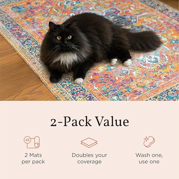 Lovewag Pets Cat Litter Box Mats 2 Pack - Image 4