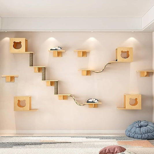 Cat Wall Shelves and Furniture Set by Canormpet