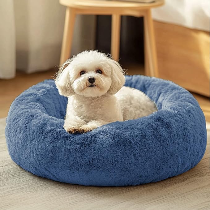 JOLLYVOGUE Dog & Cat Bed, Calming Anti-Anxiety Pet Bed by JOLLYVOGUE