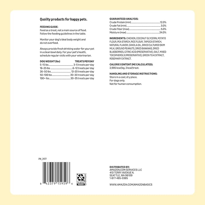 Amazon Basics Peanut Butter & Banana Flavor Training Treats - Image 7
