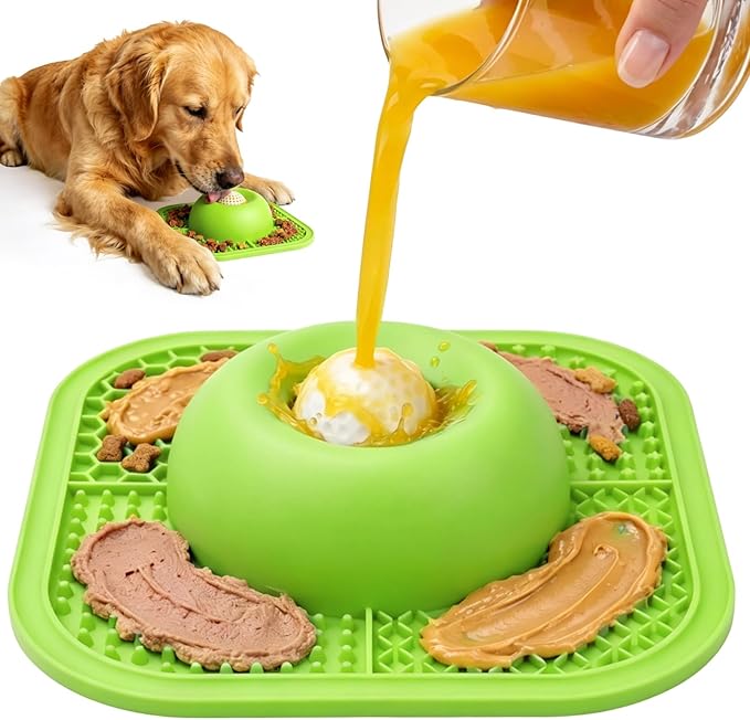 Slow Feeder Dog Bowls & Lick Mat by PetsHome