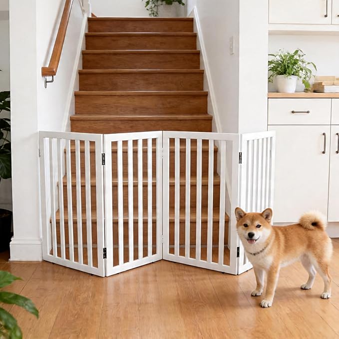 Dog Gate Indoor, Freestanding Dog Fence - Image 2