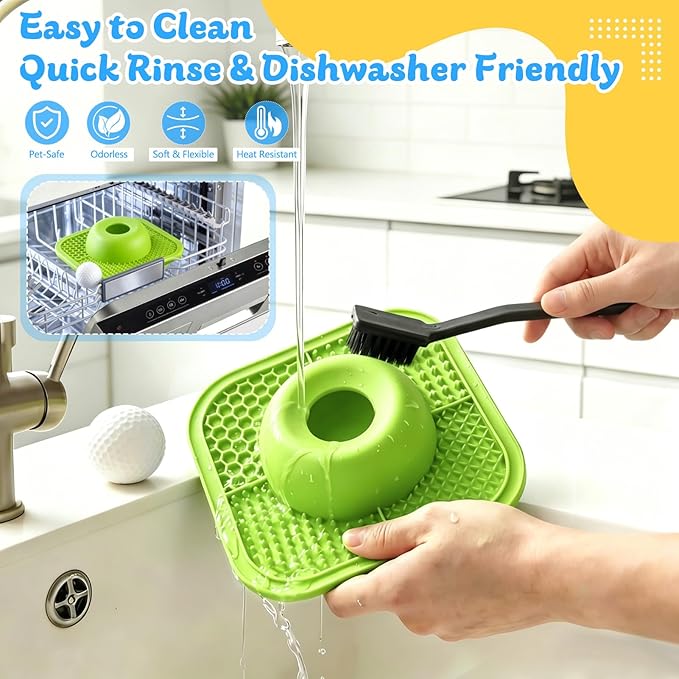 Slow Feeder Dog Bowls & Lick Mat - Image 6