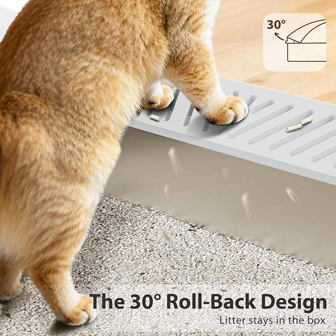 2 Pack Stainless Steel Litter Box | Metal Kitty Litter Box - Image 3