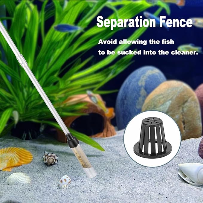 Carefree Fish Aquarium Gravel Cleaner 6Ft Hose Fish Tank Water Changer Sand - Image 4