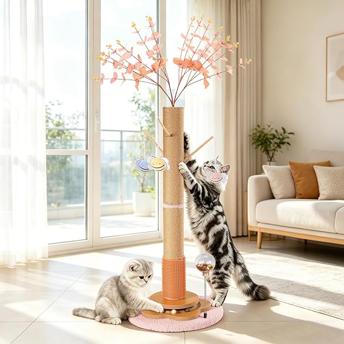 45" Tall Cat Scratching Post by ChongzhiweiPetProduct
