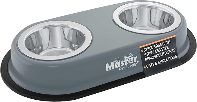 Master Pet Supply Double Dog Bowls Set by MasterPetSupply