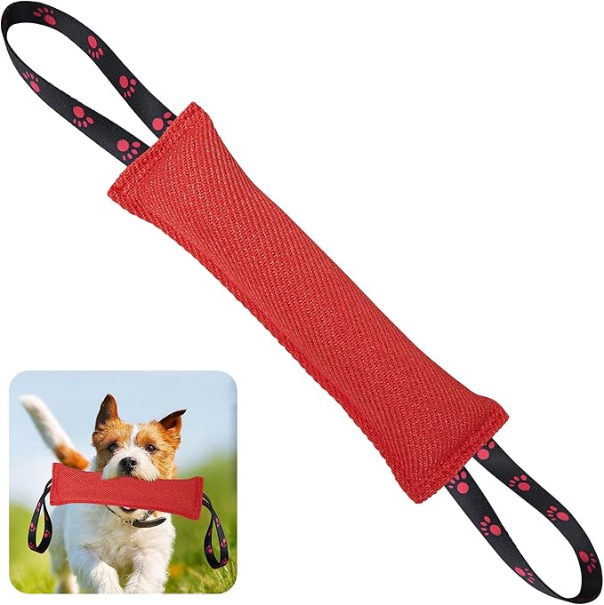 ToLanbbt Dog Tug Toy Bite Jute Pillow Pull Toy by ToLanbbt