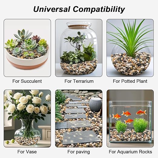 Fish Tank Rocks, Virekm River Rocks, Decorative Ornamental Pebbles Garden - Image 7