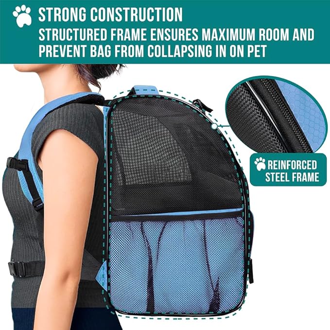 PetAmi Dog Backpack Carrier for Small Medium Dogs Large Cats up to 18 lbs - Image 6