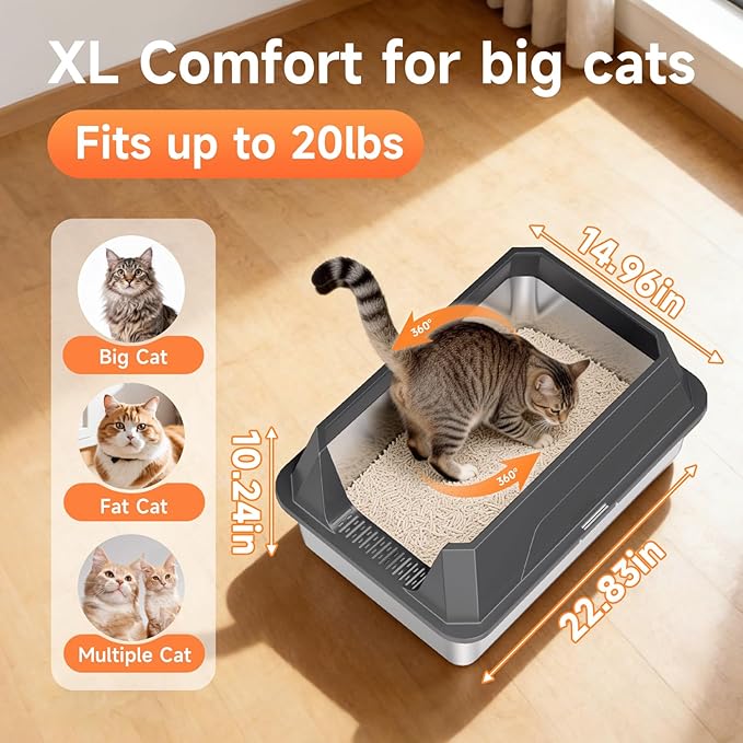 Stainless Steel Litter Box - Image 5