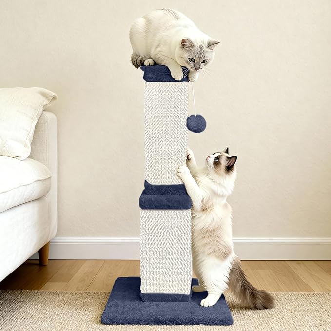 32 Inch Cat Scratching Post for Large Cats, Cat Scratcher for Indoor Cats Adults - Image 8