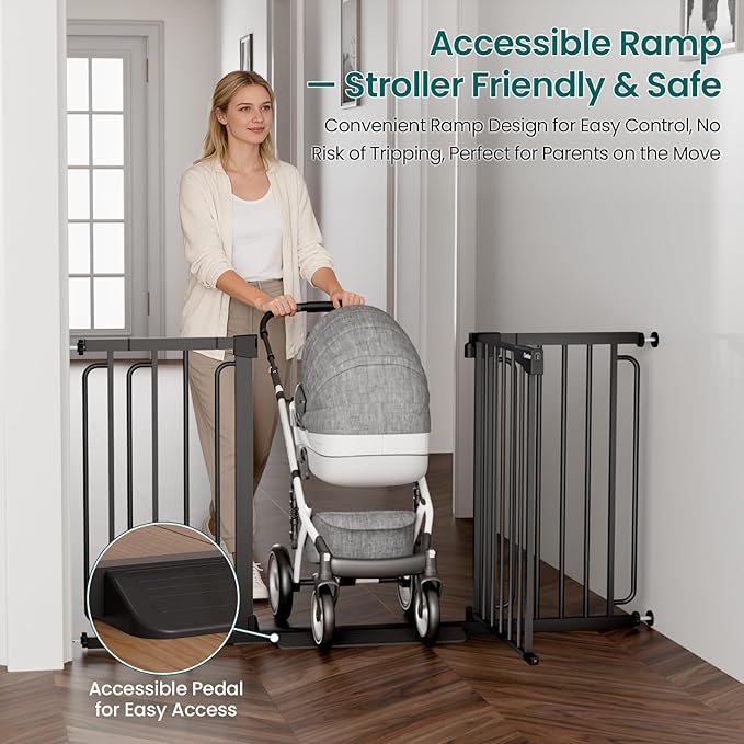 Cumbor 30.4-56.8" Extra Wide Baby Gate - Image 5